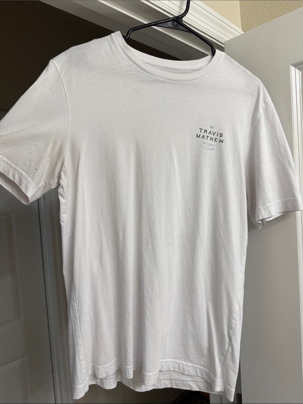 Travis Mathew White Crew Neck Tee